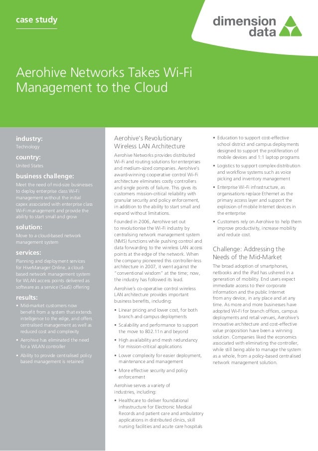 The Business Case for Enterprise-Class Wireless Lans